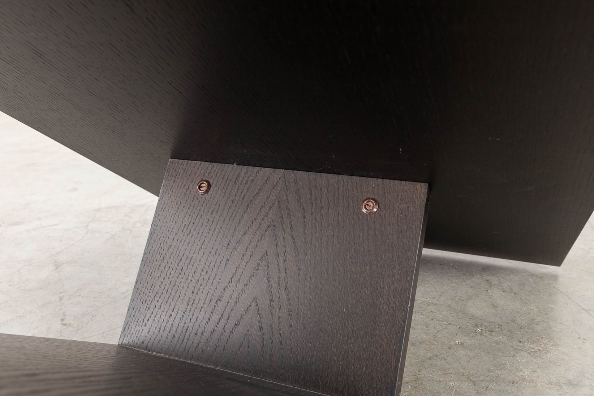 Cassina, a coffee table, ebonised wood. Not signed. (L: 200 x W: 60 x H: 30 cm) - Image 12 of 15