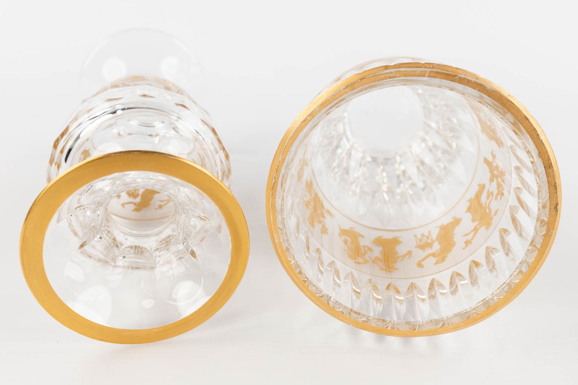 Val Saint Lambert, a collection of 32 crystal vases, 'La Dance De Flore' . (H: 22,5 x D: 12 cm) - Bild 7 aus 16