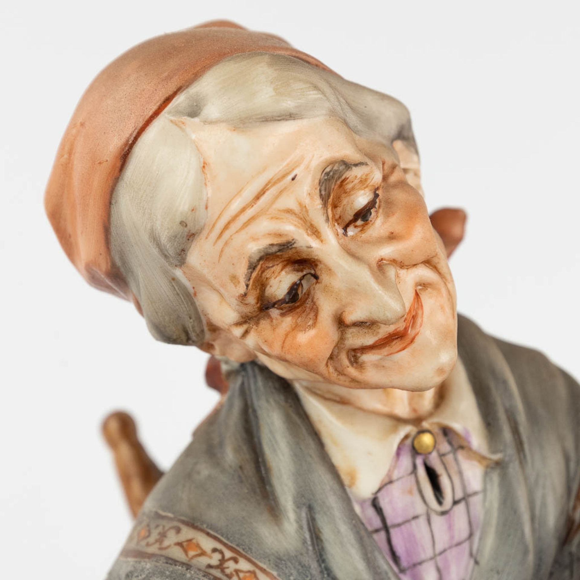 Capodimonte, a porcelain scne with figurines. (L: 26 x W: 29 x H: 30 cm) - Image 11 of 15