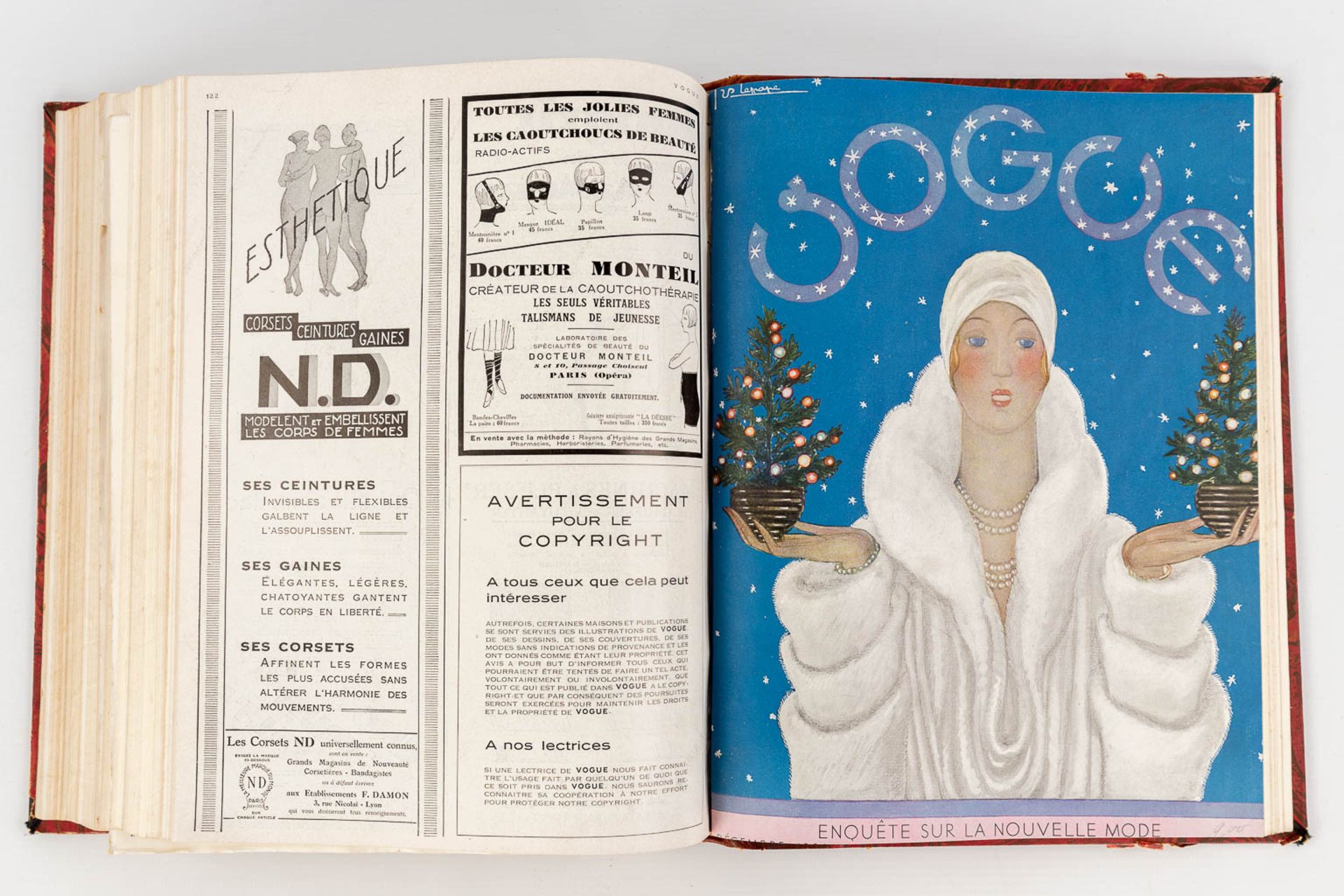 An assembled book with the Vogue magazine, 1929. (L: 5 x W: 25,5 x H: 31,5 cm) - Image 14 of 18