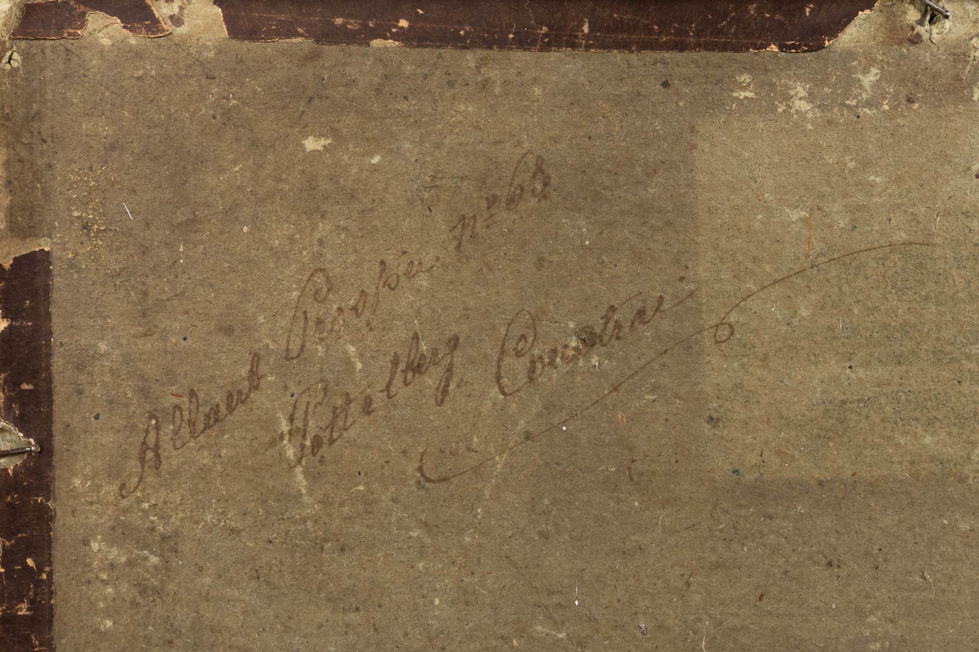 Edouard WOUTERMAERTENS (1819-1897) 'Ram' oil on board. (W: 38 x H: 30 cm) - Image 7 of 7