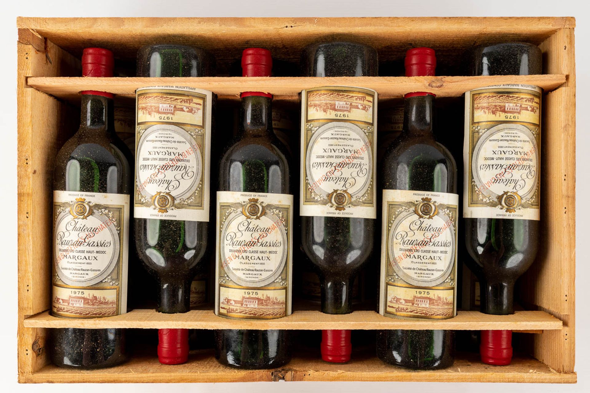 Château Rauzan Gassies Margaux, 1975, 12 bottles - Bild 2 aus 13