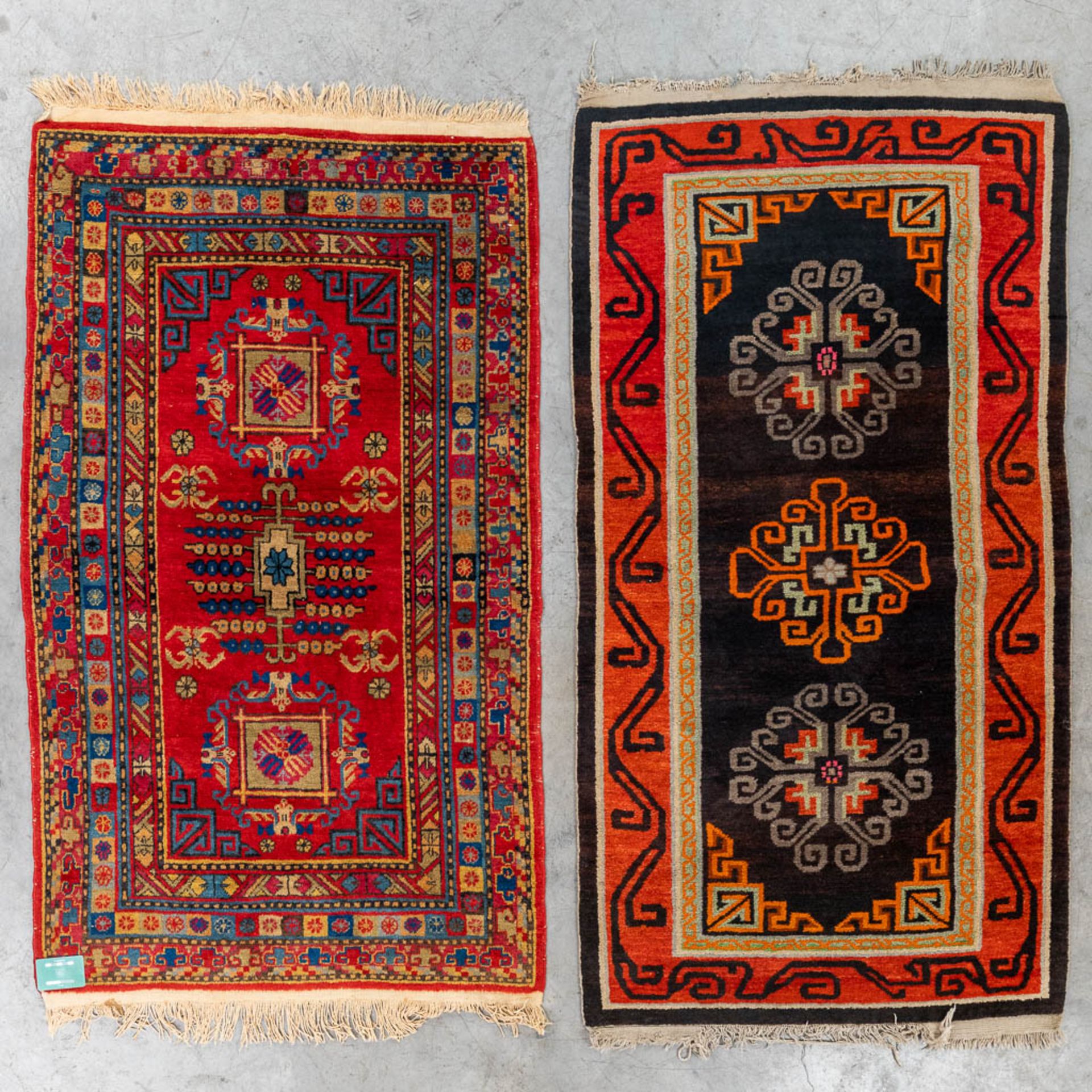 A set of 2 hand-made Oriental carpets, Gothan. (L: 160 x W: 90 cm) - Image 2 of 10