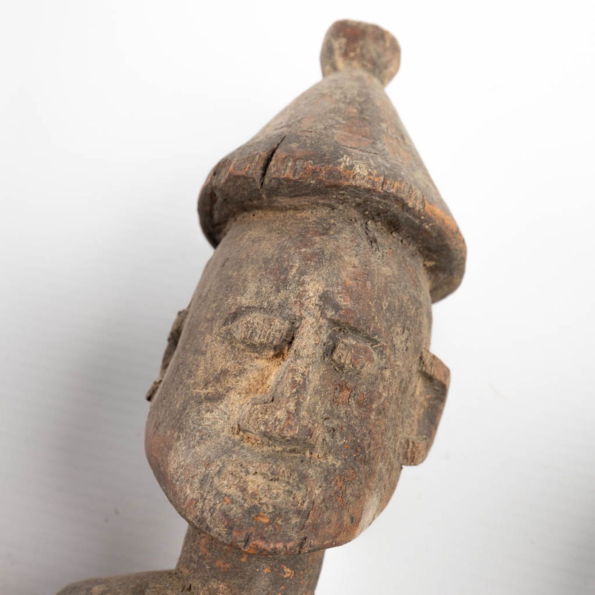 A collection of 3 figurines of African origin, Bambara Mali. (H: 58 cm) - Image 6 of 9