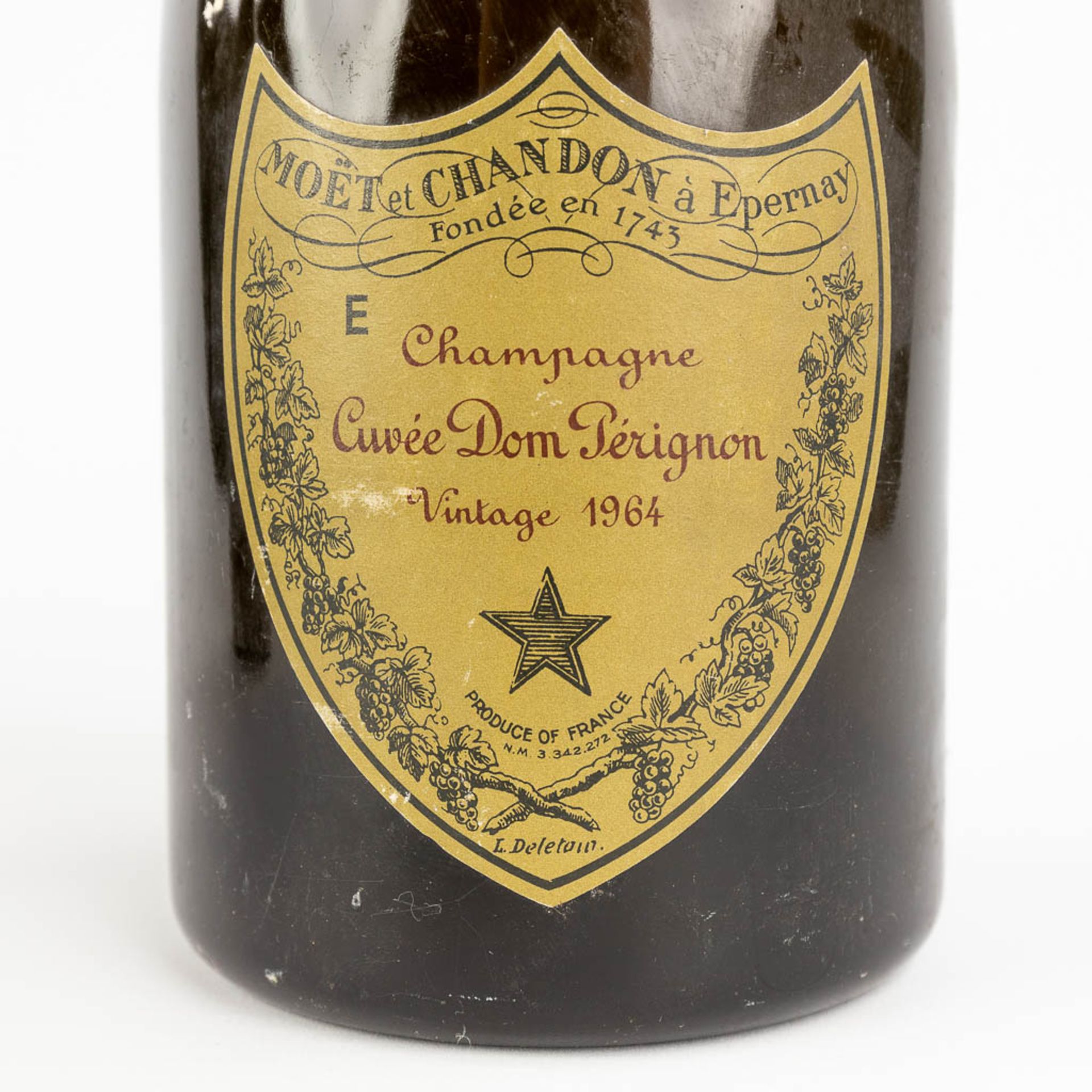 Dom Pérignom, a pair of Champagne bottles, 1964. (H: 30 cm) - Bild 7 aus 7