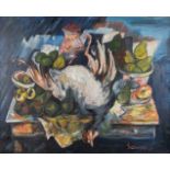 Albert SAVERYS (1886-1964) 'Nature Morte' oil on canvas. (W: 100 x H: 80 cm)