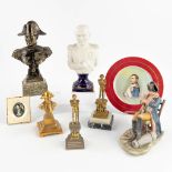 A collection of Napoleon Bonaparte memorabilia. (W: 17 x H: 30 cm)