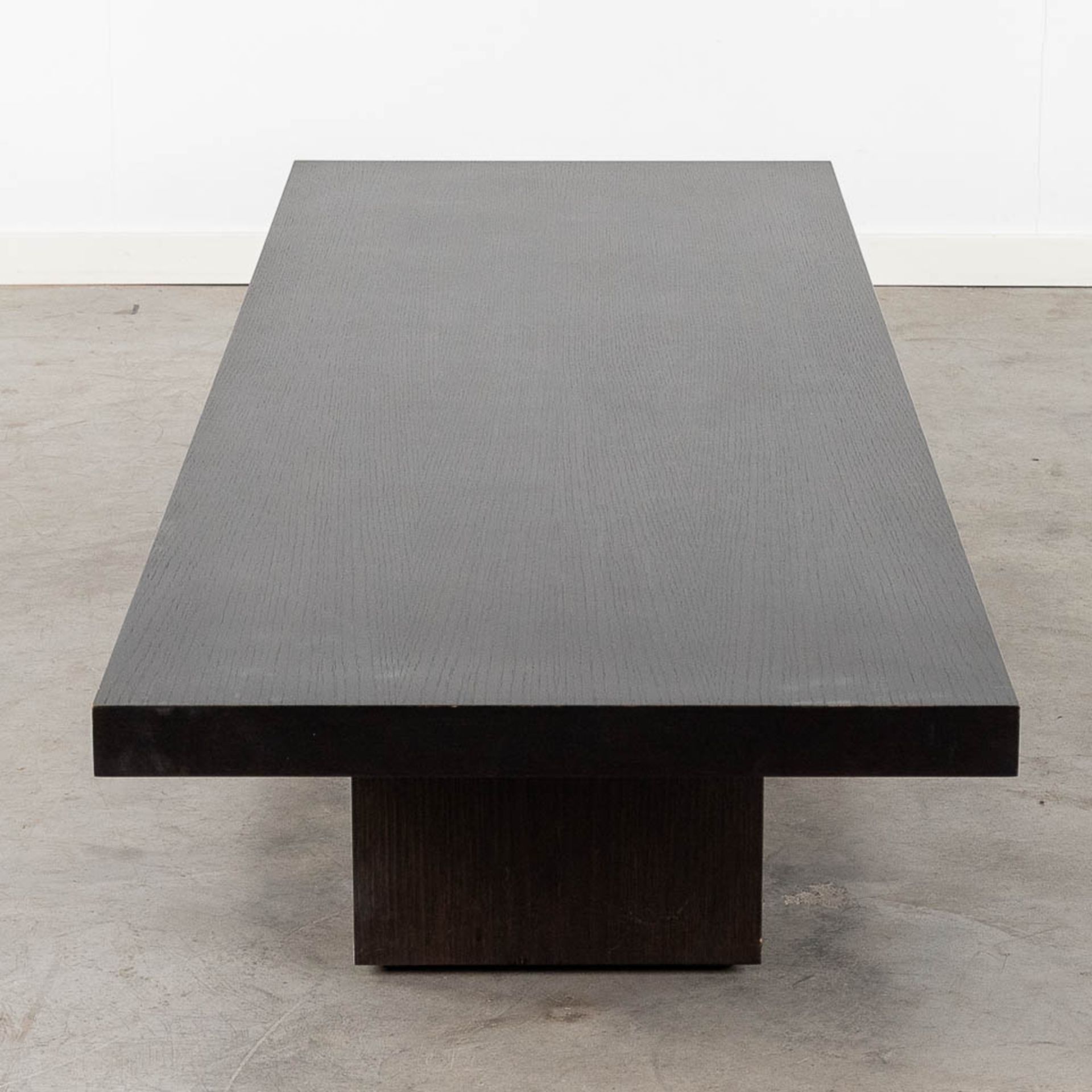 Cassina, a coffee table, ebonised wood. Not signed. (L: 200 x W: 60 x H: 30 cm) - Image 9 of 15
