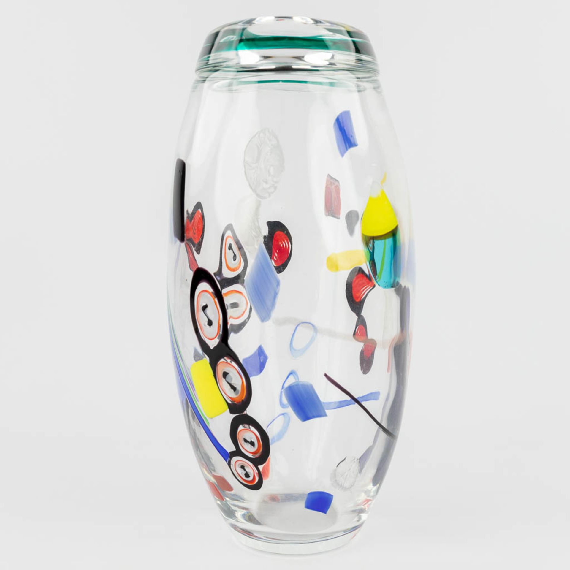 Seguso e Barovier, a large vase, glass art and made in Murano, Italy. (L: 23 x W: 27 x H: 45 cm) - Image 11 of 17