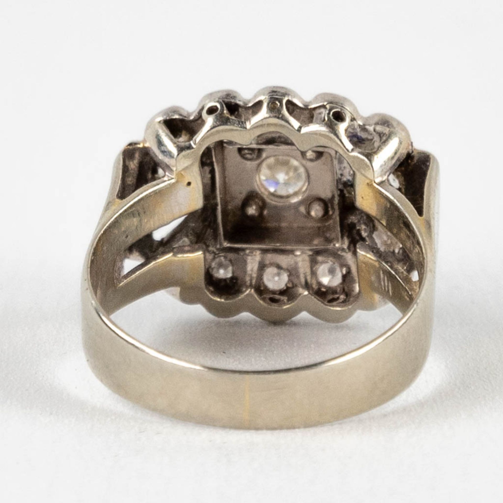 A ring, white gold with diamonds. 20th C. 6,17g. size 55. - Image 6 of 12
