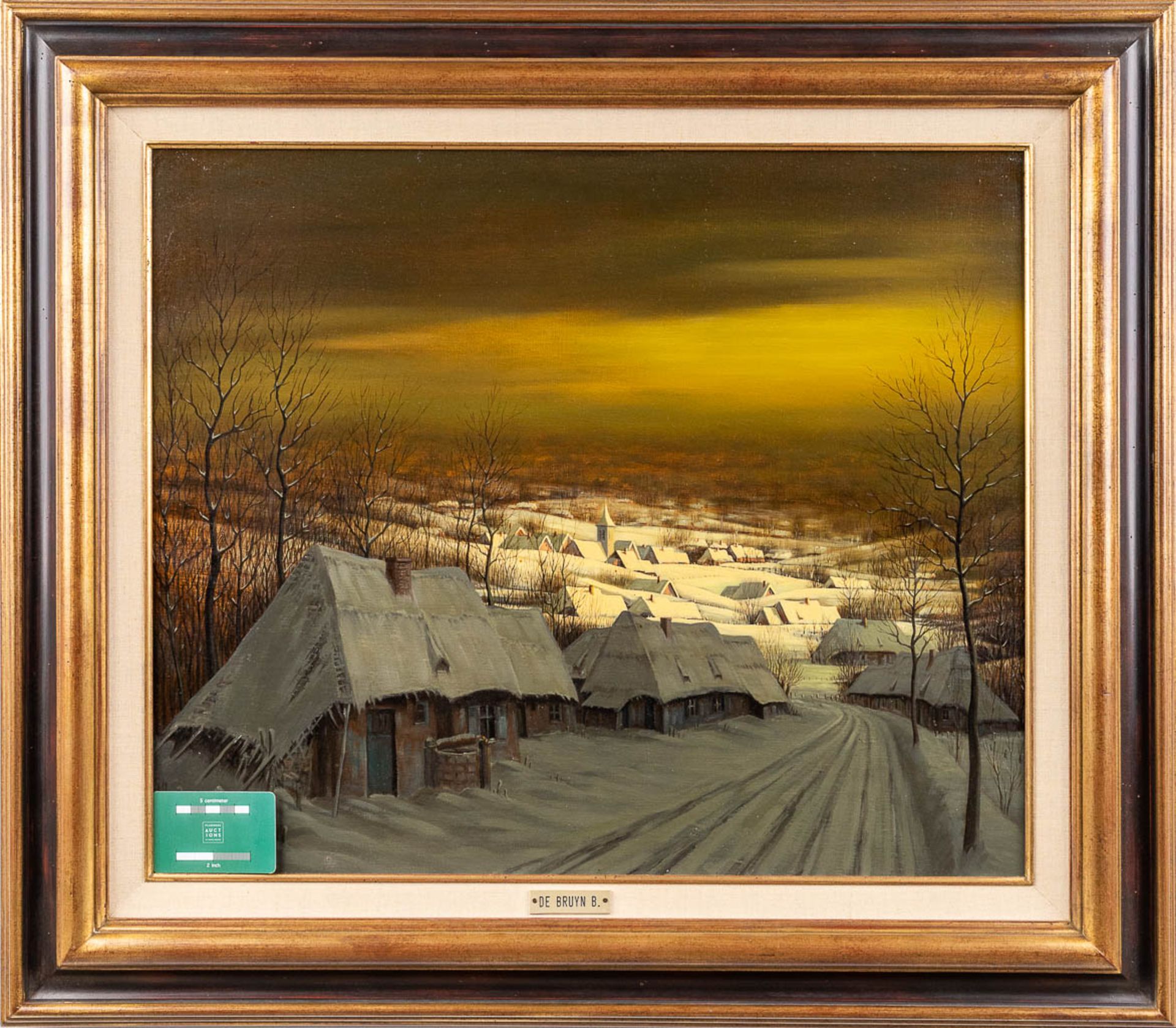 Bernard DE BRUYN (1923) 'Winter Landscape' oil on canvas. (W: 60 x H: 50 cm) - Image 2 of 8