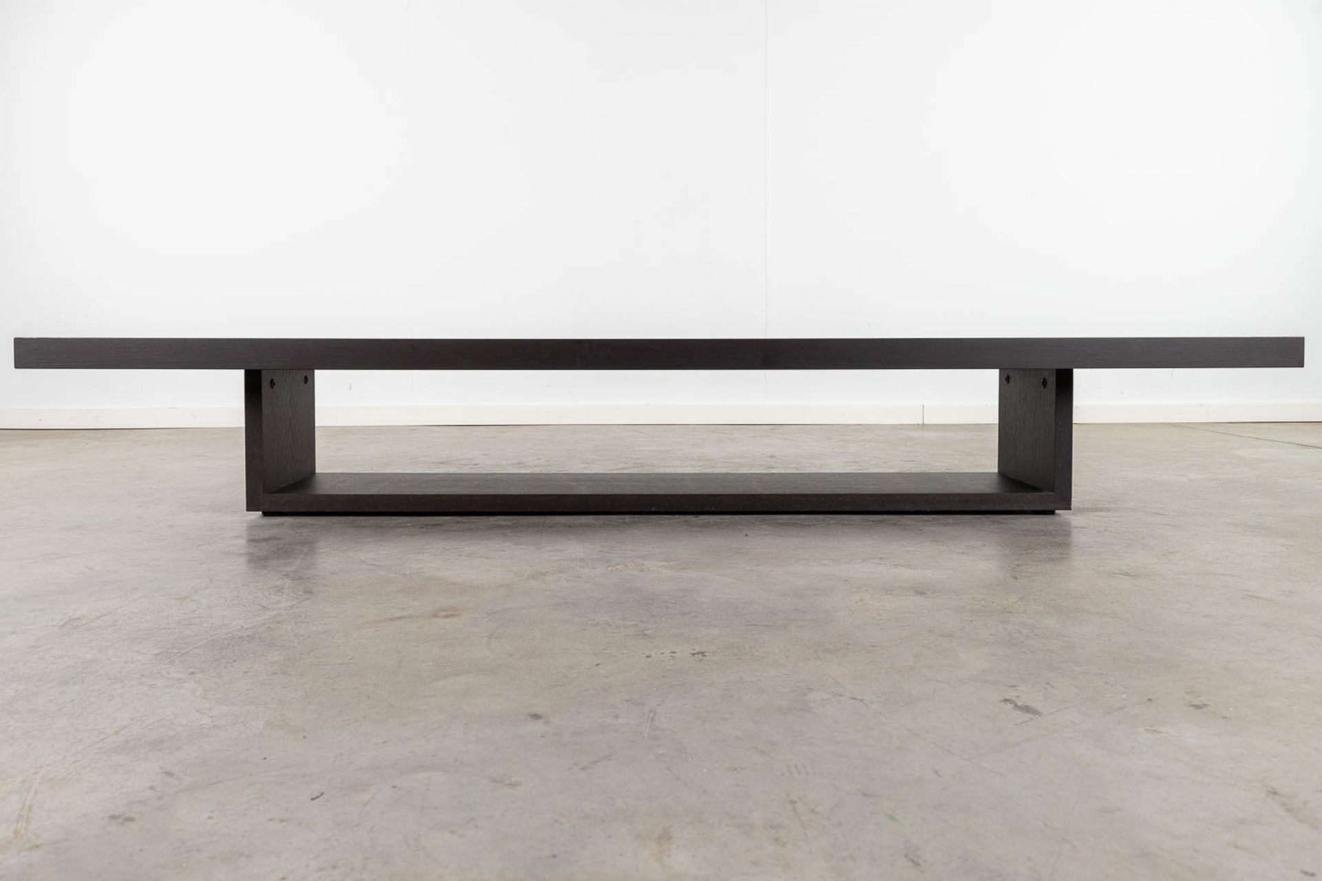 Cassina, a coffee table, ebonised wood. Not signed. (L: 200 x W: 60 x H: 30 cm) - Image 4 of 15