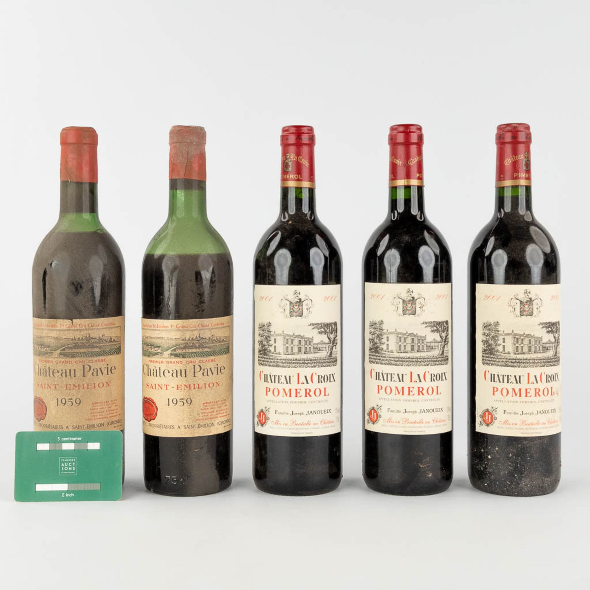Chateau La Croix Pomerol 2001, 3 bottles & Chateau Pavie 1959, 2 bottles - Bild 2 aus 16