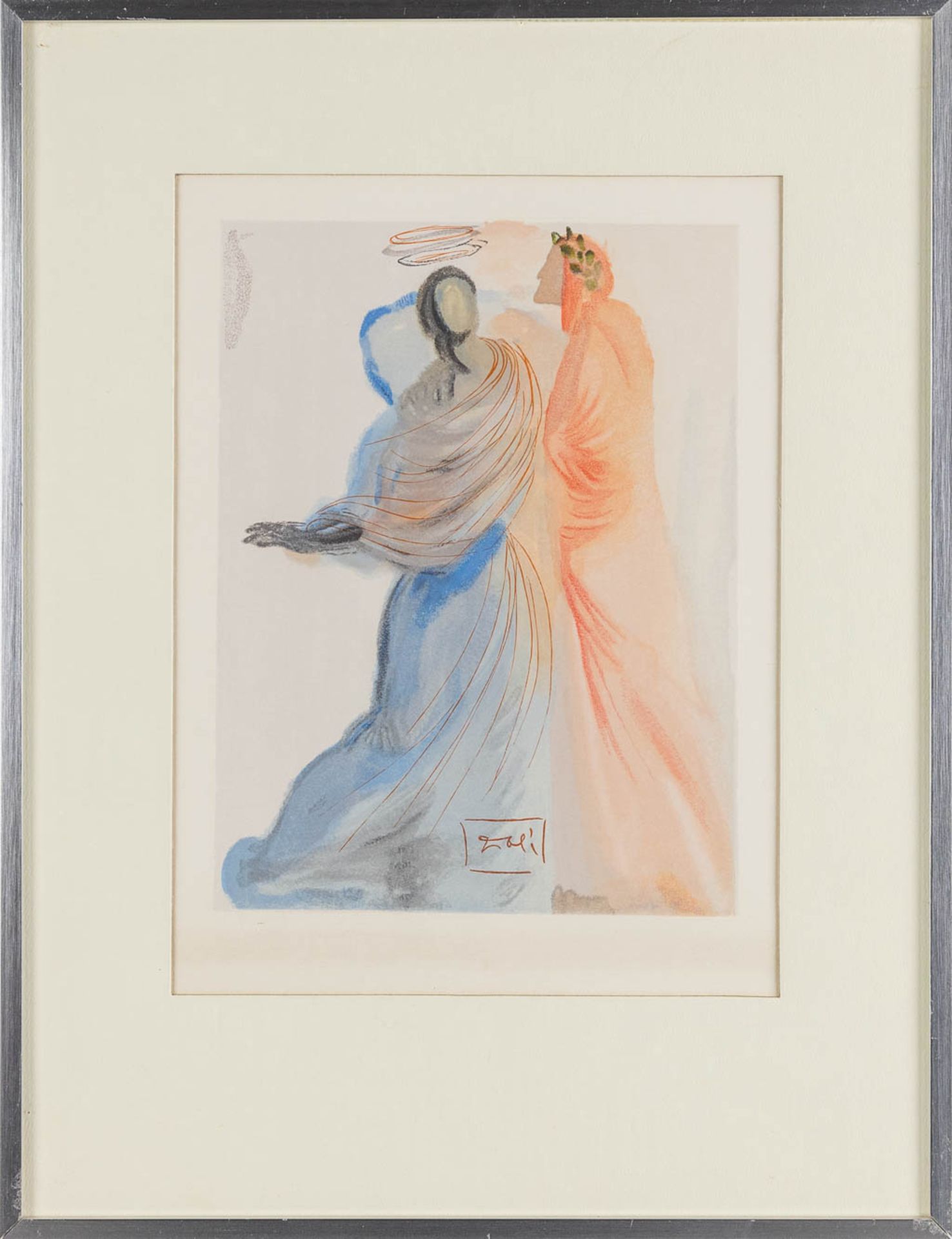 Salvador DALI (1904-1989) 'Dante Alegieri: Divine Comedy', a set of 8 prints. (W: 21,5 x H: 29 cm) - Image 8 of 19