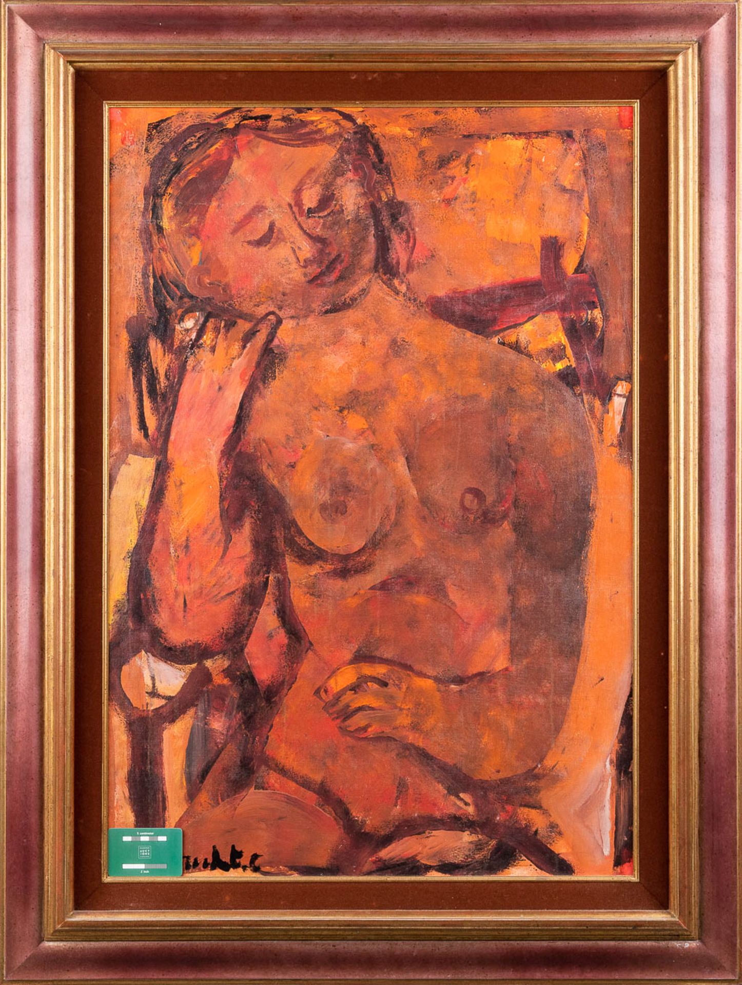 Constant LAMBRECHT (1915-1993) 'Nude' oil on canvas. (W: 60 x H: 88 cm) - Image 2 of 7