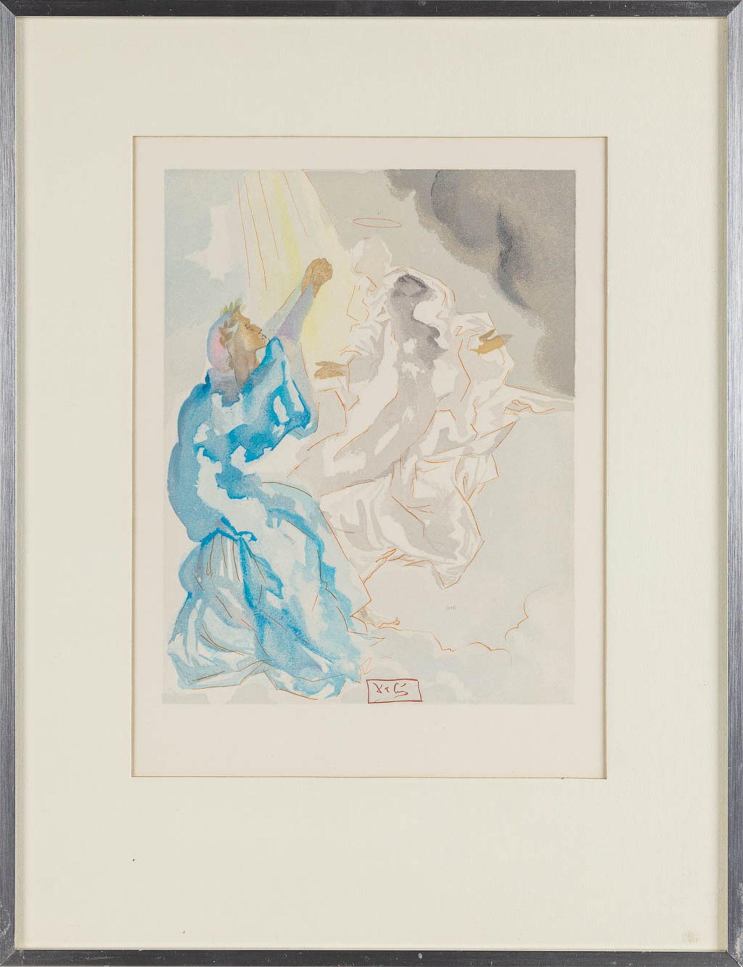 Salvador DALI (1904-1989) 'Dante Alegieri: Divine Comedy', a set of 8 prints. (W: 21,5 x H: 29 cm) - Image 5 of 19