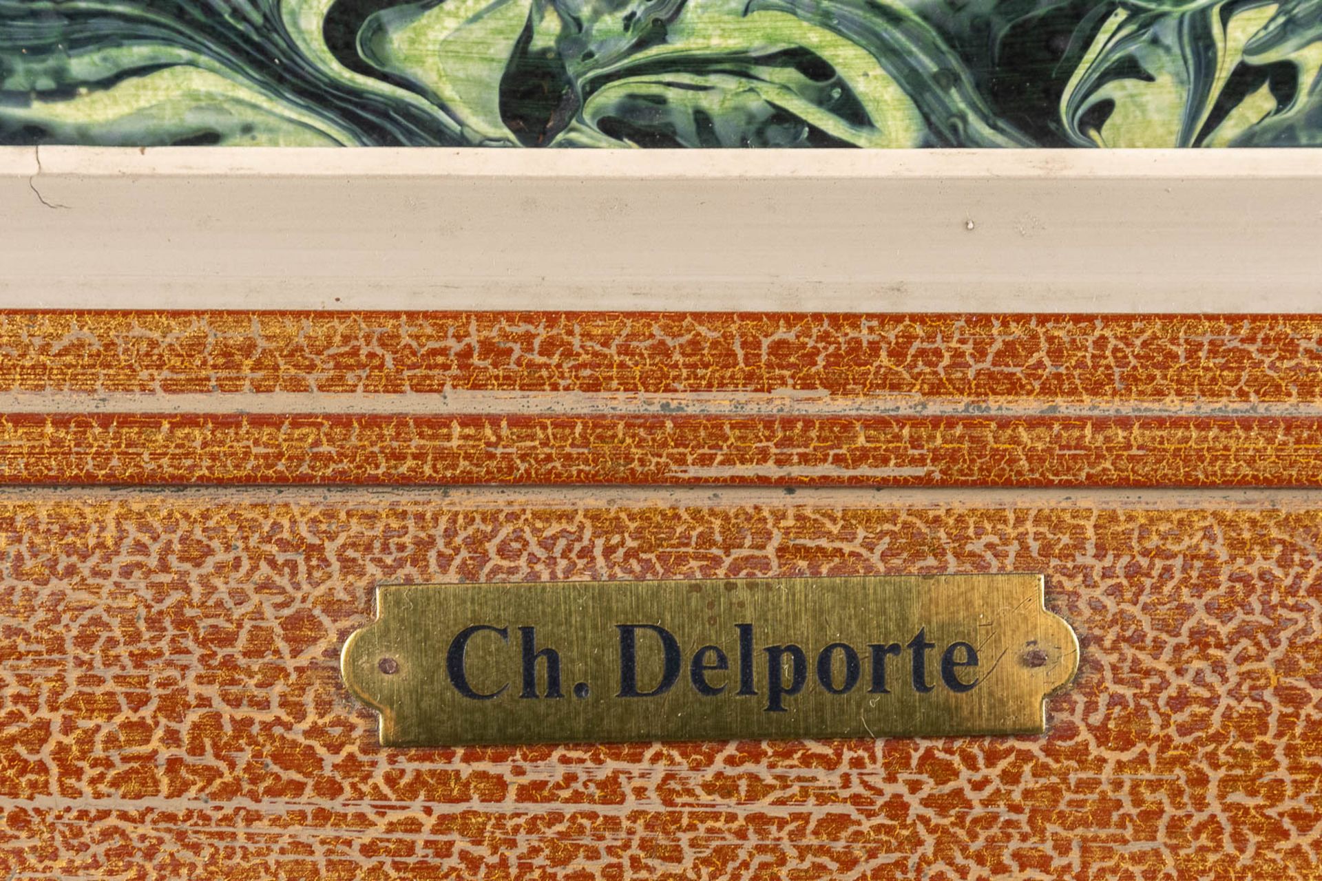 Charles DELPORTE (1928-2012) 'Marine Con Baldienne' oil on panel. (W: 40 x H: 30 cm) - Image 6 of 8