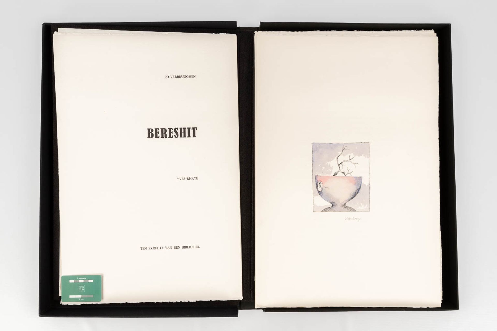 Yves RHAYÄ (1936-1995) 'Bereshit' A collection of poems and 14 serigraphs. 29/30. (L: 4 x W: 41 x H: - Image 2 of 24