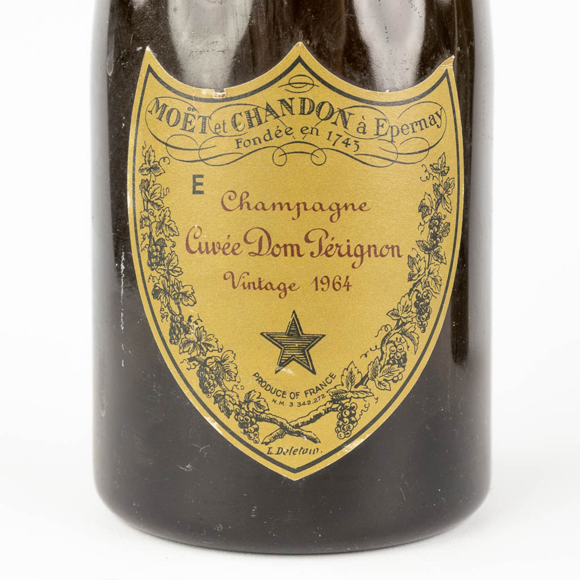 Dom Pérignom, a pair of Champagne bottles, 1964. (H: 30 cm) - Bild 6 aus 7