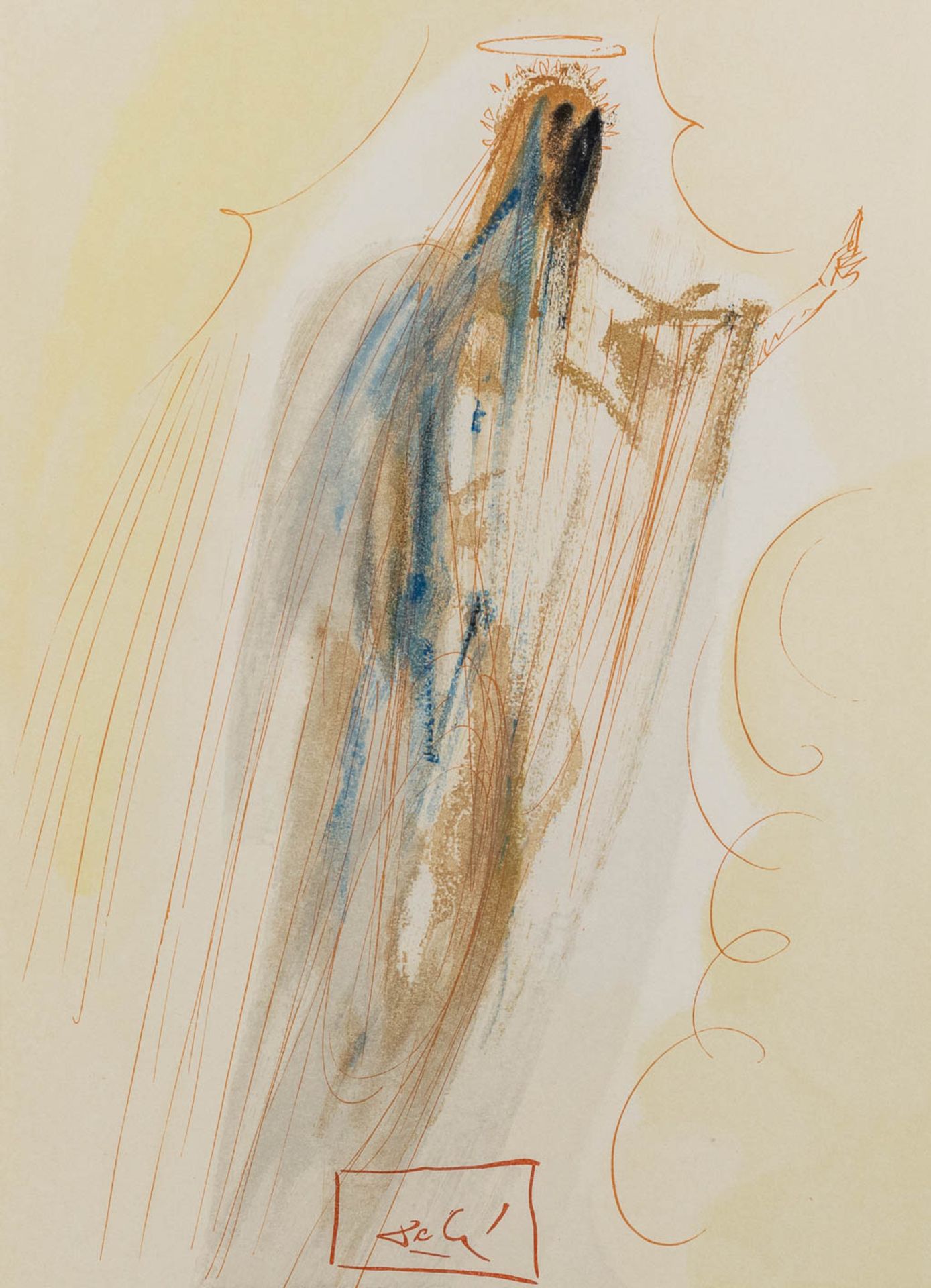 Salvador DALI (1904-1989) 'Dante Alegieri: Divine Comedy', a set of 8 prints. (W: 29 x H: 29 cm) - Image 15 of 18