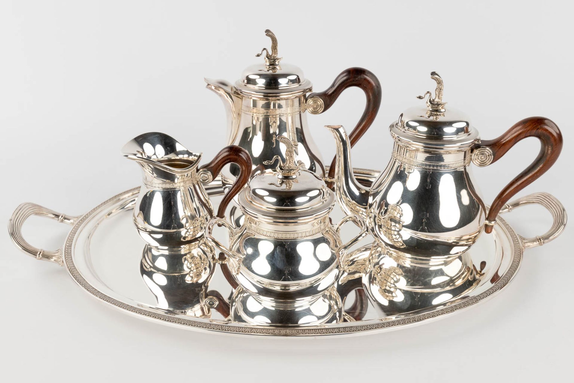 Sivar (Delheid), a silver-plated coffee, tea service, table accessories and serve ware. (L: 38,5 x W - Image 3 of 16