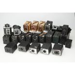 A Large Selection of Box Type Cameras,