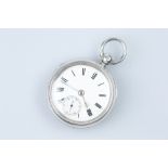 A Silver Cased Open Face Pocket Watch
