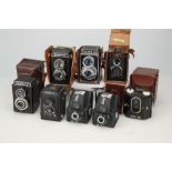 A Mixed Selection of Box Type Cameras,