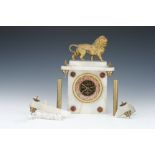 Early 20th Century Alabaster Mantle Clock