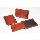 Three Mahogany DDS Plate / Film Holders,