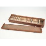 Mahogany case of Wood Samples,