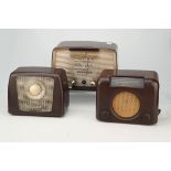 Three Bakelite Valve Radios