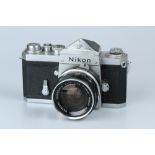 A Nikon F SLR Camera,