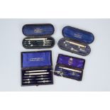 Collection of 4 Draftsman's Cased Pen Sets,