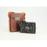 A Plaubel Makina 6.5 x 9 Folding Plate Camera.