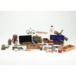 Collection of Microscope Parts and Other Scientific Instruments