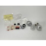 A Selection of Optics Parts & Flash Bulbs,