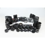 A Selection of Various Cameras & Lenses,