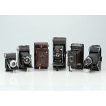 A Selection of Six Folding Cameras,