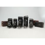 A Selection of Kodak Folding Cameras,