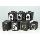 A Selection of Seven Box Type Cameras,