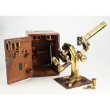A Large No.2 Model Microscope By A. Ross,