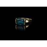 9 ct Gold London Blue Topaz Ring