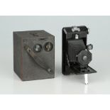 A Kodak No.2 Bulls Eye Kodak Model D Box Camera,