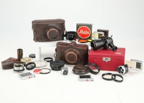 A Selection of Various Leica Accessories,