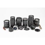 A Mixed Selection of Camera Lenses,