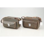 Two Leica Green Universal Carrying Cases,