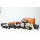 A Mixed Lot of Vintage Cameras,