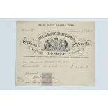 An Original George Dollond Receipt dated 1858,