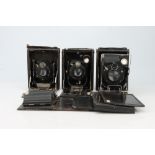 A Selection of Three Folding Cameras,